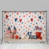 Aperturee - Aperturee 4th Of July American Flags Stars Cake Smash Backdrop